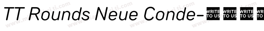 TT Rounds Neue Conde字体转换